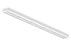 Linjediffusor i aluminium med 1 justerbar mønsterplade - 500 mm - RAL 9016