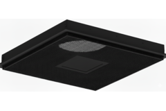 Perforeret loftsdiffusor til indblæsning og udsugning 595x595 mm - 160 mm - RAL 9005