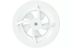 Solara badeværelsesventilator med heat mover - 100 mm diameter - mat hvid