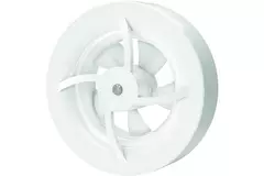 Solara badeværelsesventilator med heat mover - 100 mm diameter - mat hvid