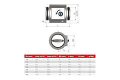Rund CAV Konstantvolumenregulator dobbeltvægget diameter 250 mm