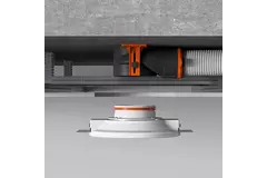 Ergovent indstikbar rammeløs ventilationsventil, rund, 100 mm – med Coanda-effekt
