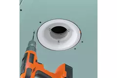 Ergovent indstikbar rammeløs ventilationsventil, rund, 100 mm – med Coanda-effekt