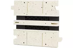 Ergovent mellemsektion til modulære plug-in-spaltediffusorer 200 mm - 2 spalter