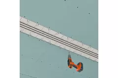 Ergovent rammeløst gitter 1000 mm med tilslutningsdiameter 150 mm - klimaanlæg - 3 åbninger
