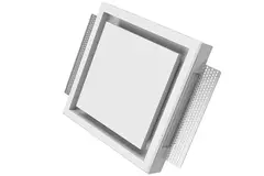 Ergovent rammeløs ventilationsventil firkantet 125 mm