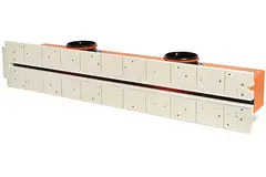 Ergovent rammeløs spaltediffusor 1050 mm med tilslutningsdiameter 125 mm - air-conditioning - 1 spalte