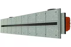 Ergovent pudsbar rammeløs lineær ventilationsrist 1000 mm med tilslutningsdiameter 75 mm – profil