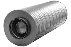 Spiro-SAFE premium lyddæmper diameter 315 mm - længde 600 mm med kerne (100 mm isolering)