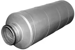 Spiro-SAFE lyddæmper diameter 560 mm - længde 1200 mm (100 mm isolering)