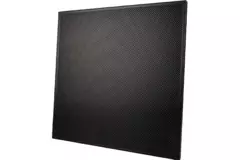 Perforeret loftsplade 600 x 600 mm til indbygning i nedhængte lofter - RAL9005 30% glans