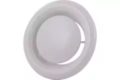 Ventilationsudblæsningsventil 100 mm metal - E-DVS100 RAL9016