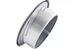 Ventilationsudblæsningsventil 160 mm metal - E-DVS160 RAL9005 30% blank