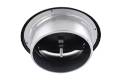 Ventilationsventil 125 mm metal - S-DVS125 RAL9005 30% blank