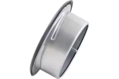 Ventilationsventil 125 mm metal - S-DVS125 RAL9005 30% blank