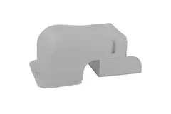 ClimaConnect væghætte til montering af kanal 100 mm - RAL 9010