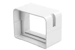 ClimaConnect-tilslutningsstykke til monteringskanal 100 mm - RAL 9010