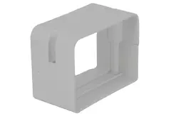 ClimaConnect-tilslutningsstykke til monteringskanal 75 mm - RAL 9010