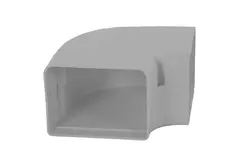 ClimaConnect 90° flad bøjning til monteringskanal 100 mm - RAL 9010