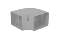 ClimaConnect 90° flad bøjning til monteringskanal 100 mm - RAL 9010