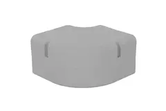 ClimaConnect 90° flad bøjning til monteringskanal 100 mm - RAL 9010