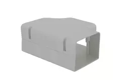 ClimaConnect T-stykke til montering af kanal 100 mm - RAL 9010