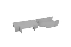 ClimaConnect T-stykke til montering af kanal 100 mm - RAL 9010
