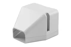ClimaConnect endestykke til monteringskanal 100 mm - RAL 9010