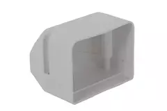 ClimaConnect endestykke til monteringskanal 75 mm - RAL 9010