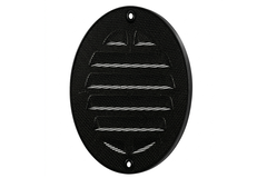 Udvendigt gitter cirkulært 200 mm aluminium - RAL9005 30% glans