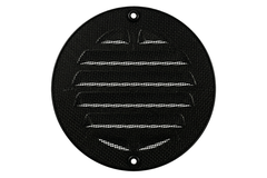 Udvendigt gitter cirkulært 200 mm aluminium - RAL9005 30% glans
