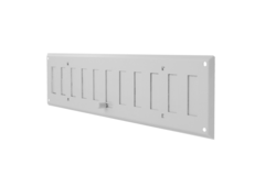 Væggitter justerbar 400x100 mm metal - RAL 9016