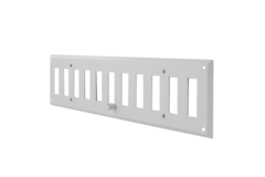 Væggitter justerbar 400x100 mm metal - RAL 9016