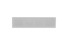 Væggitter 500x100mm aluminium - RAL9016