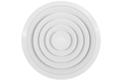 Loftsdiffusor rund med fast mønster Ø 150 mm - RAL9016