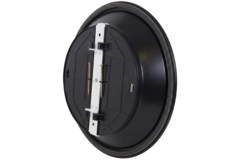 Loftsdiffusor rund med fast mønster Ø 350 mm - RAL9005 30% glans