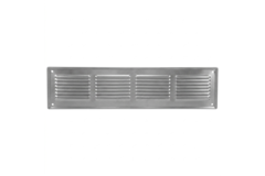 Væggitter 400x100mm aluminium - ubelagt