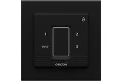 Sort dækkappe til Orcon fugtindbygningssensor 15RF