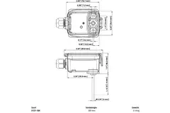 Belimo kanal/inddampningstemperaturføler PT1000 300x6 mm - 01DT-1BR
