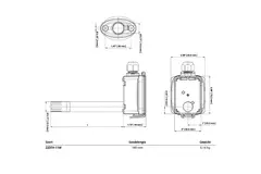 Belimo kanalsensor til fugtighed og temperatur - sonde 140 mm - 22DTH-11M