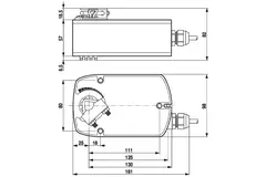Belimo drejeventilaktuator med fjederretur 24V - åben/luk - 4 Nm - LF24
