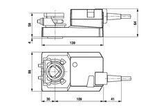 Belimo drejeventilaktuator 24V - åben/luk & 3-punkt - 20 Nm - SM24A