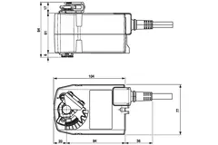 Belimo drejeventilaktuator med fjederretur 24V - åben/luk - 2,5 Nm - TF24