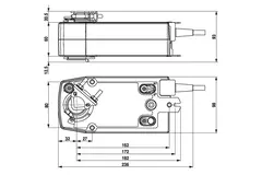 Belimo drejeventilaktuator med fjederretur 24-240V - 20 Nm - SFA