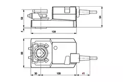 Belimo modulerende ventilaktuator 24V - 2-10V - 20 Nm - SM24A-SR