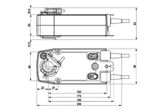 Belimo drejeventilaktuator med fjederretur 24V - åben/luk - 20 Nm - SF24A-S2