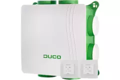 DucoBox Silent 2.0 400 m³/t + RF-kontrol + CO2-sensor - sikkerhedsstik