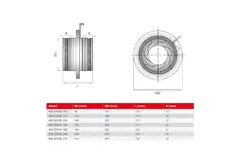 Irisklap 100 mm - rustfrit stål 316L - IRIS100