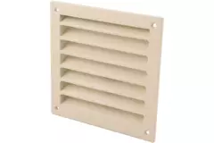 Udvendigt væggitter i aluminium 150x150 mm - RAL 1015