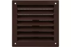 Udvendigt væggitter i aluminium 150x150 mm - RAL 8016